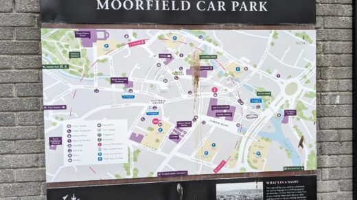 Moorfield Car Park Sign